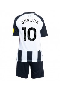 Newcastle United Anthony Gordon #10 Babyklær Hjemme Fotballdrakt til barn 2024-25 Korte ermer (+ Korte bukser)